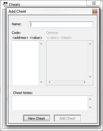 Add Cheat Name Field