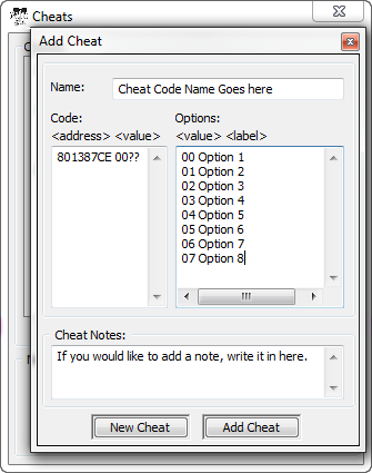 Code Extension Options