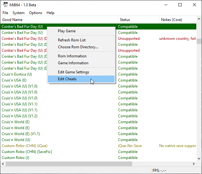 Cheat Search Browser